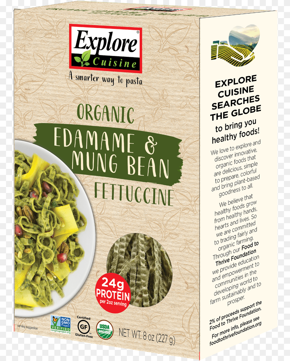 Organic Edamame And Mung Bean Fettuccinedata Fancybox, Food, Leafy Green Vegetable, Plant, Produce Png Image