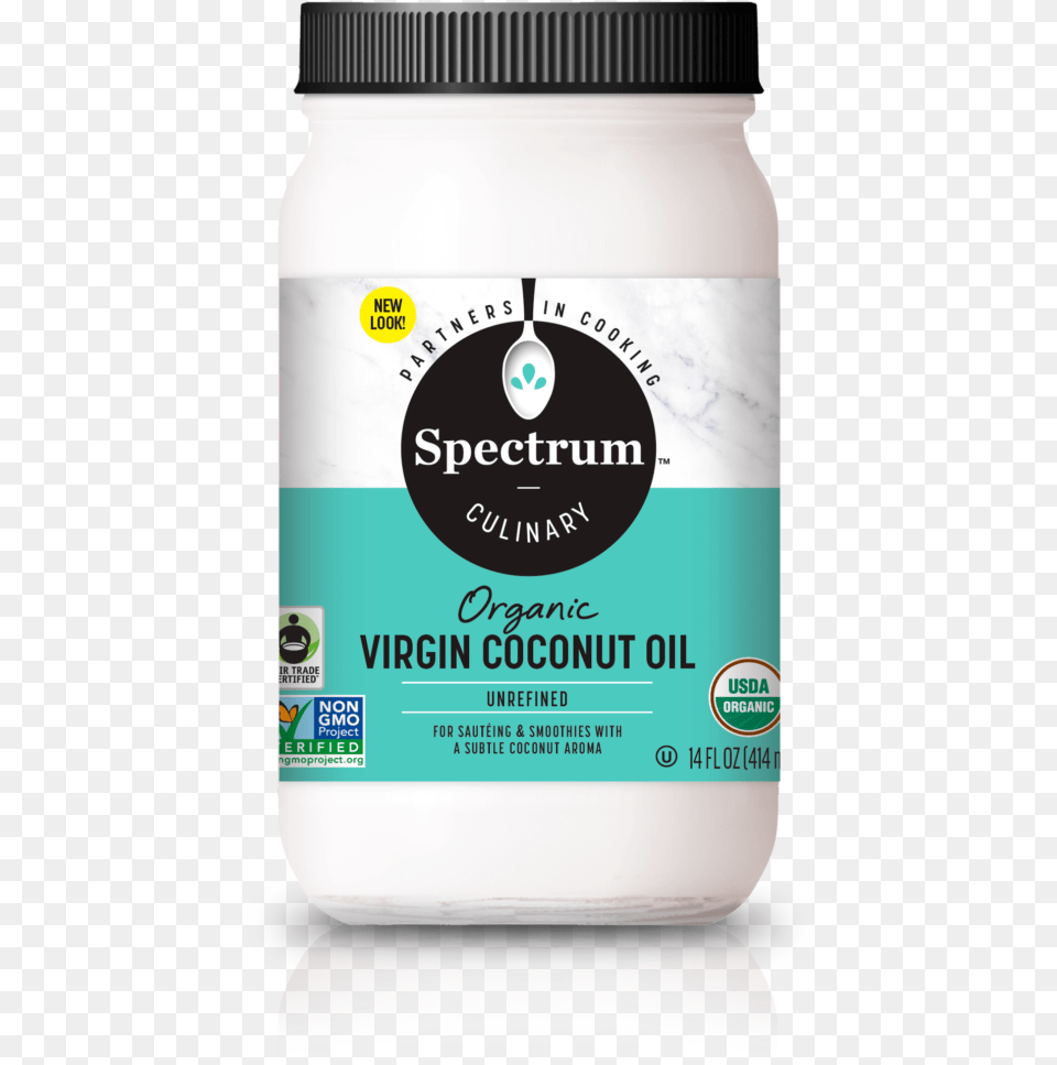 Organic Fair Trade Virgin Coconut Oil Broccoli, Food, Mayonnaise, Can, Tin Free Png Download