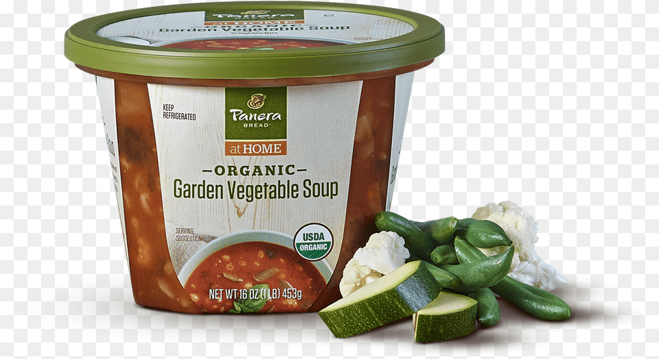 Organic Garden Vegetable Soup Grated Parmesan, Food, Plant, Produce, Squash Free Png Download