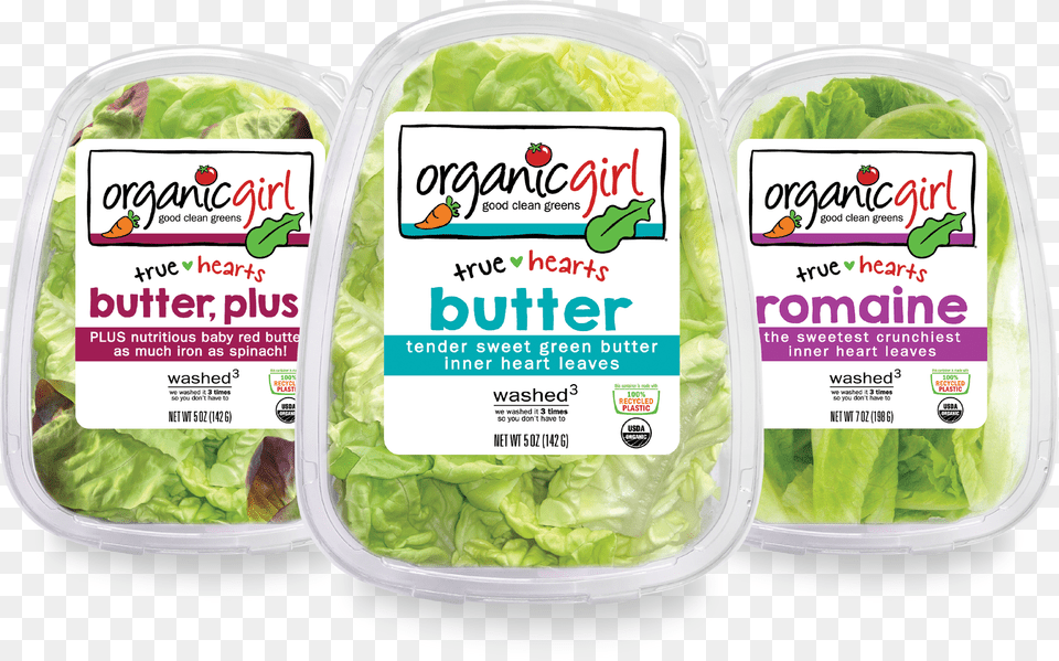 Organic Girl Butter 5 Oz, Food, Lettuce, Plant, Produce Free Png Download