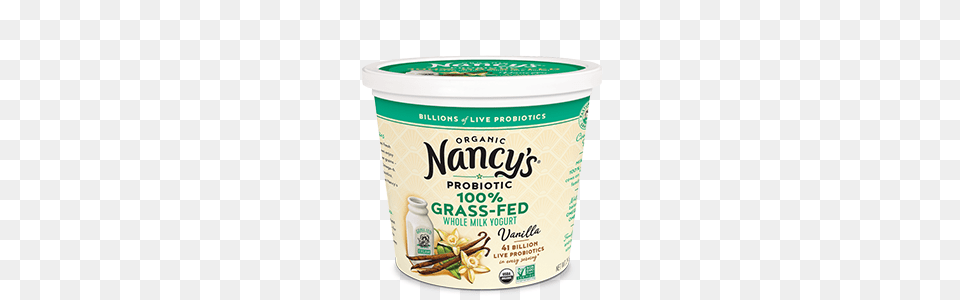 Organic Grass Fed Yogurt Nancys Yogurt, Dessert, Food, Can, Tin Free Transparent Png