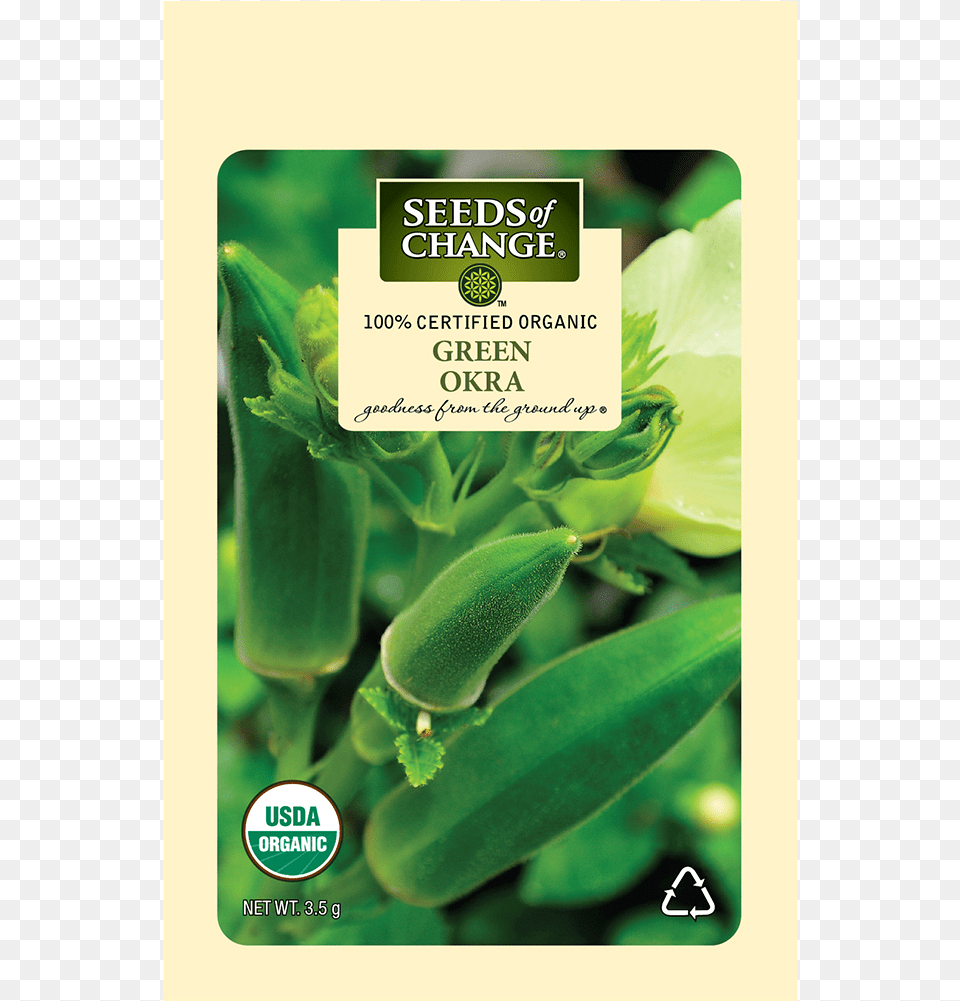 Organic Green Okra Seeds Seeds Of Change, Plant, Food, Produce, Vegetable Png