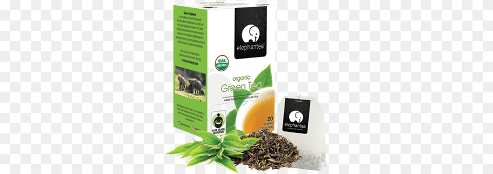 Organic Green Tea Hojicha, Beverage, Green Tea, Animal, Elephant Png Image