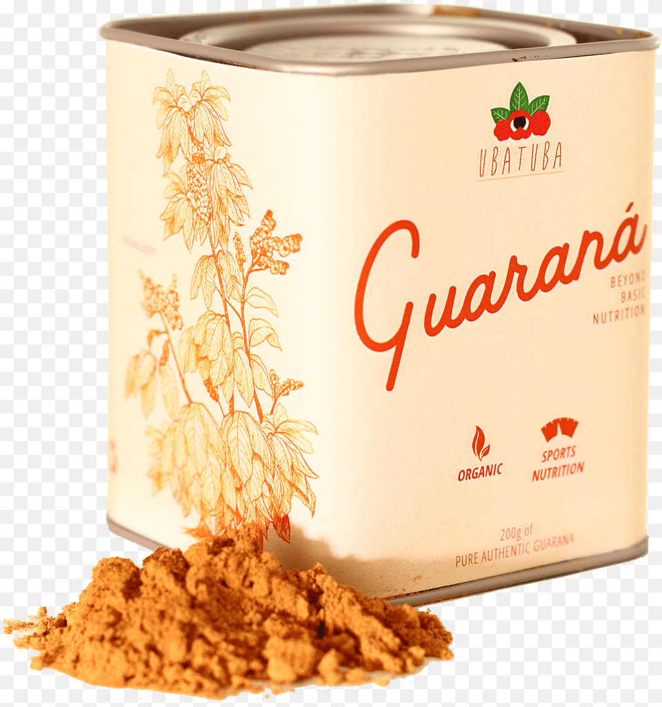 Organic Guarana Superfood For Smoothies Energy And Nut, Powder, Tin Png Image