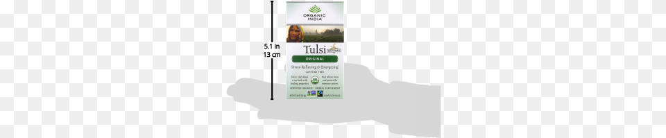 Organic India Tulsi Holy Basil Herbal Supplement Infusion Organic India Tulsi Original Tea 6 X 18 Tea Bags, Advertisement, Poster, Text, Person Free Png