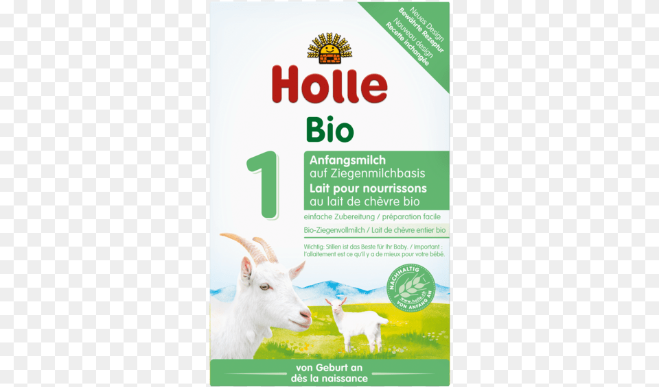 Organic Infant Goat Milk Formula Holle, Advertisement, Poster, Animal, Livestock Png