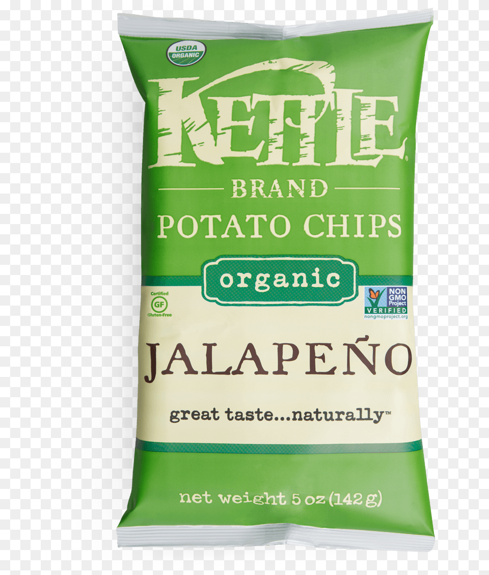 Organic Jalapeno Kettle Maple Bacon Chips, Book, Publication, Powder, Food Free Png Download