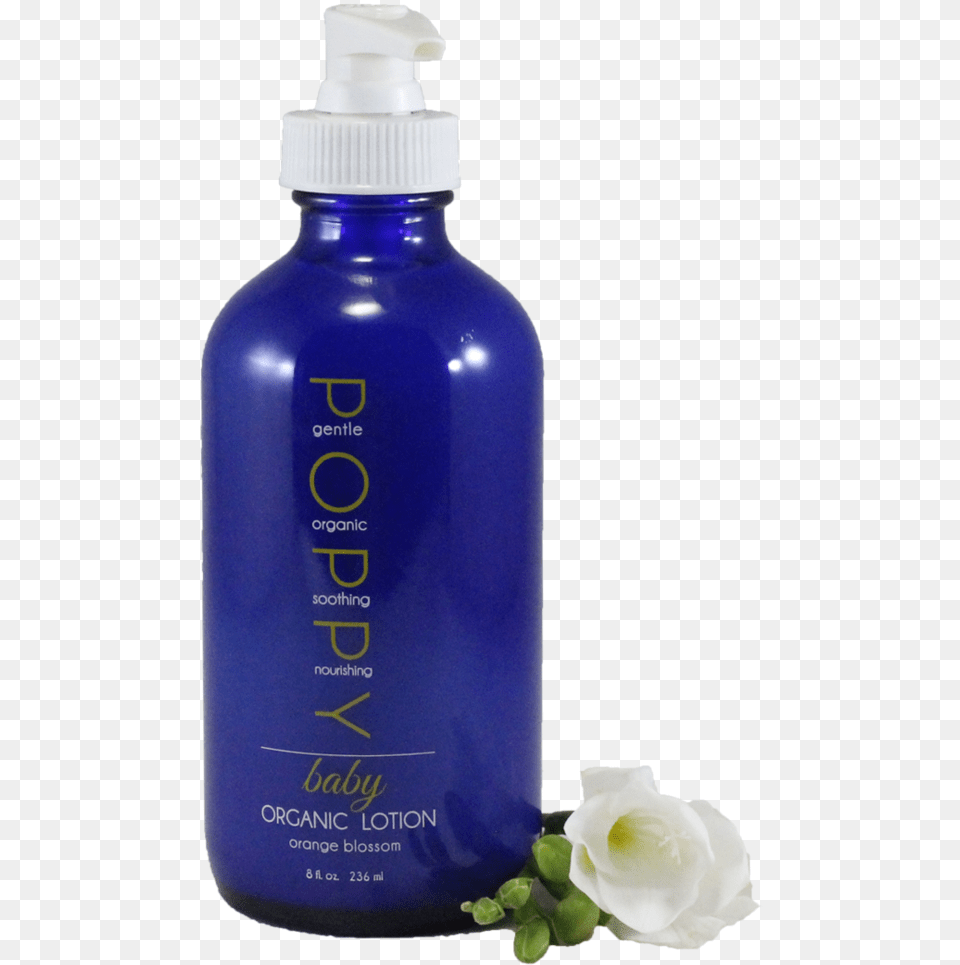 Organic Lotion Orange Blossom Flowers Plastic Bottle, Flower, Plant, Rose, Petal Png Image