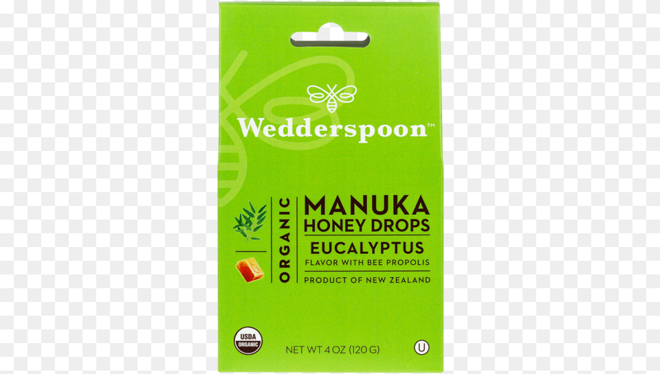 Organic Manuka Honey Drops Wedderspoon Manuka Honey Drops Eucalyptus, Herbal, Herbs, Plant, Advertisement Png