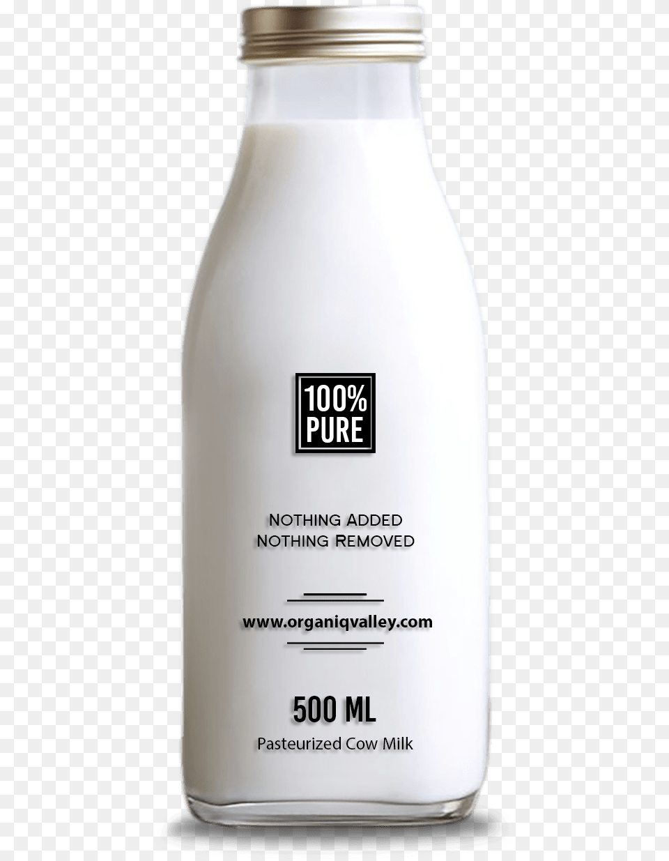 Organic Milk 500 Ml Cosmetics, Beverage, Bottle, Jar Free Transparent Png