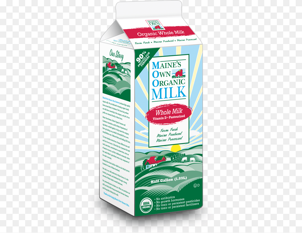 Organic Milk Carton, Herbal, Herbs, Plant, Advertisement Png Image