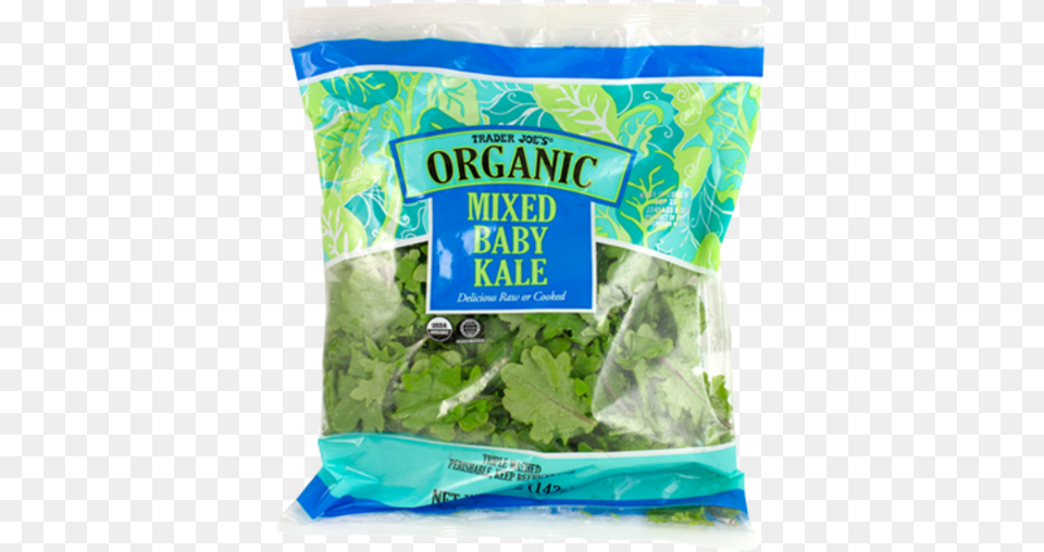 Organic Mixed Baby Kale Di Trader Joe39s Organic Kale, Food, Leafy Green Vegetable, Plant, Produce Png