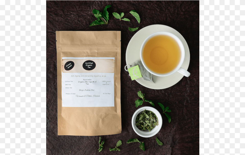 Organic Moringa Mint Tea Tea, Beverage, Green Tea, Herbal, Herbs Free Transparent Png