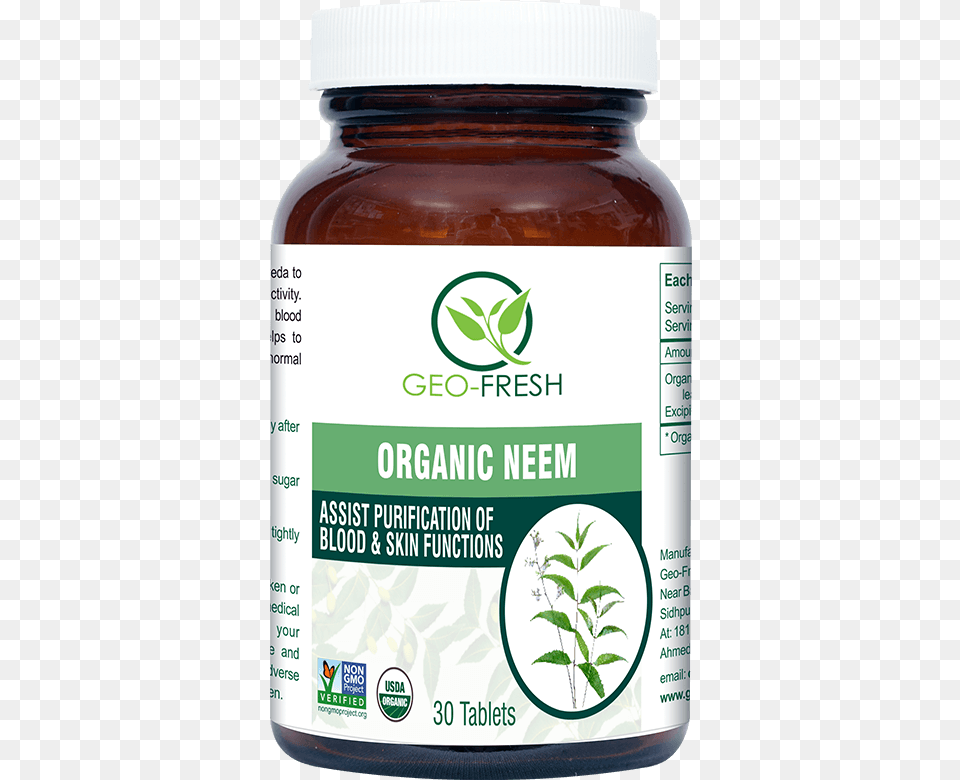 Organic Neem Tablet Geo Fresh Organic Ashwagandha 750mg Tablet, Herbal, Herbs, Plant, Astragalus Free Transparent Png