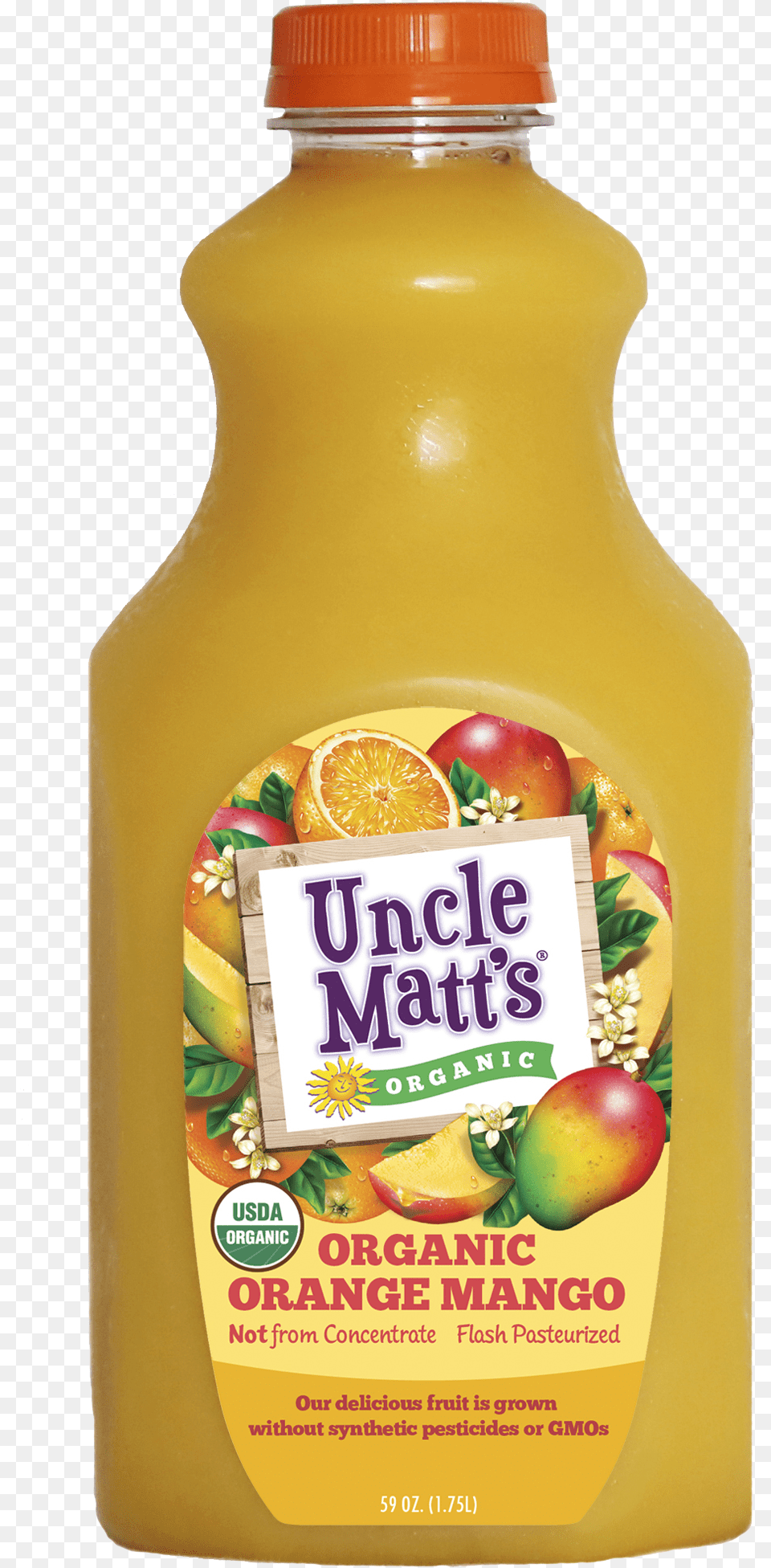 Organic Orange Mango Juice Uncle Matt39s Organic Pulp Orange Juice, Beverage, Orange Juice Free Png Download
