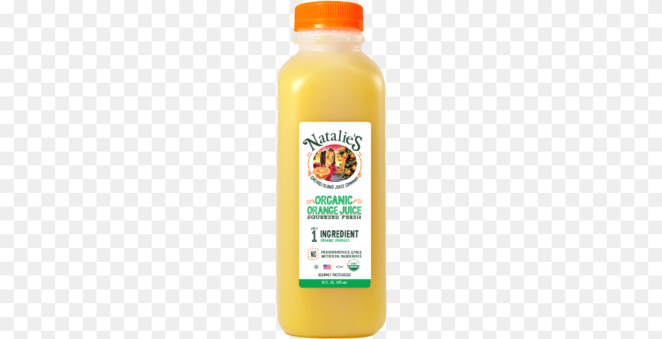 Organic Orange Natalies Orchid Island Juice Company Lemonade Tea, Beverage, Bottle, Shaker Free Png Download