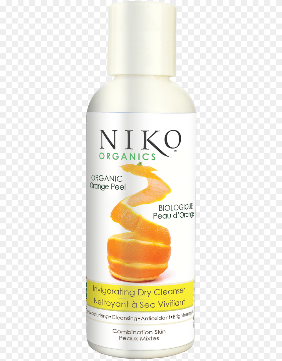 Organic Orange Peel Invigorating Dry Cleanser Orange Peel Cosmetic Product, Bottle, Lotion, Plant, Produce Png Image