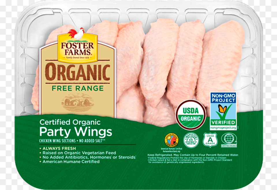 Organic Party Wings Foster Farms Party Wings Calories, Food, Meat, Pork, Lunch Free Transparent Png