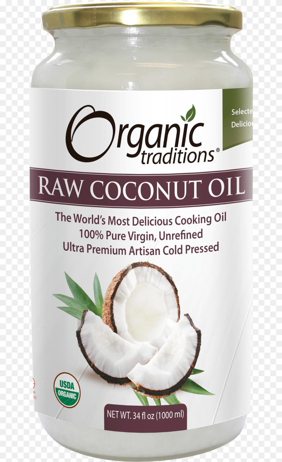 Organic Raw Coconut Oil, Food, Fruit, Plant, Produce Free Transparent Png