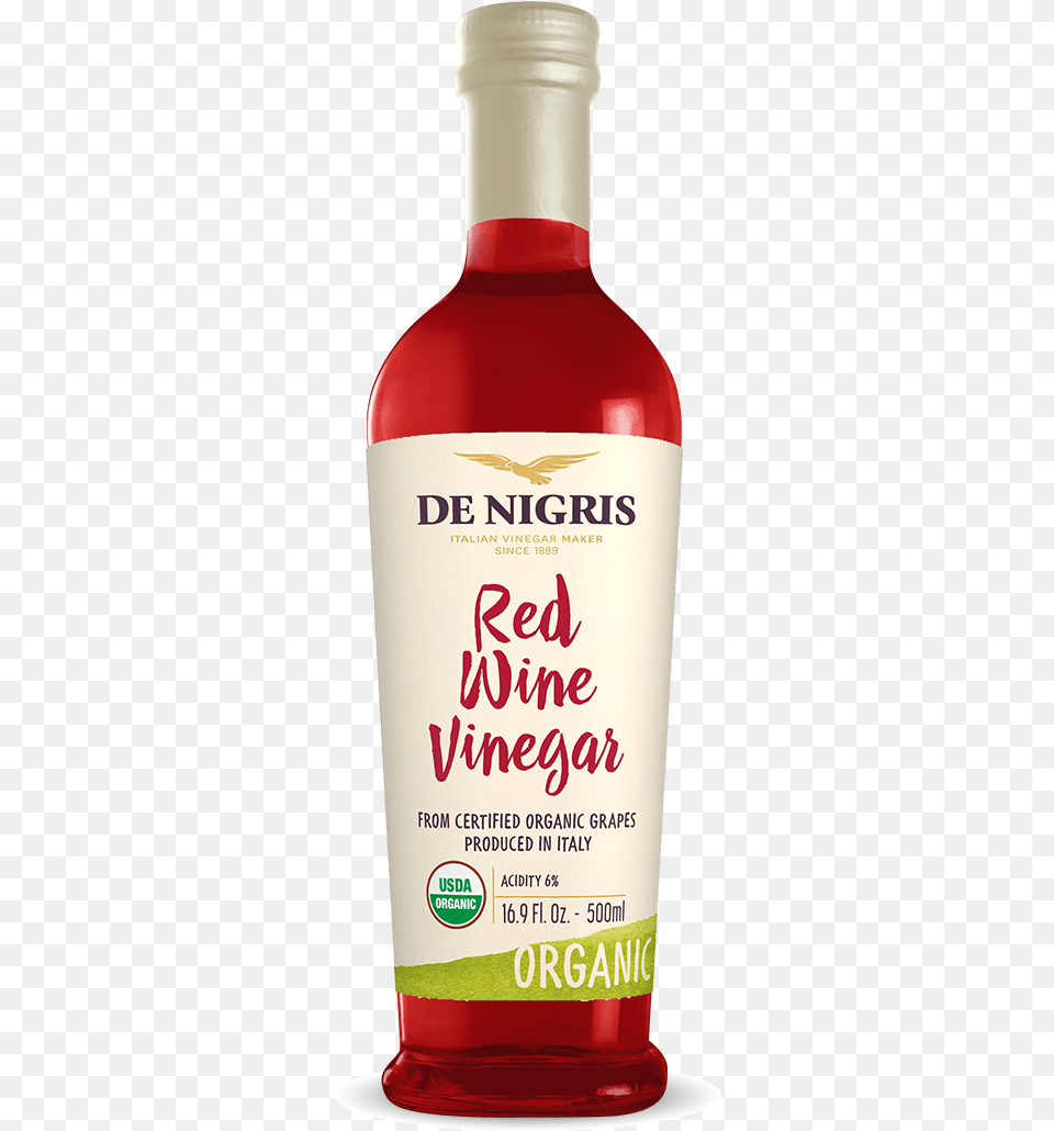 Organic Red Wine Vinegar De Nigris Vinegar Organic Apple Cider Raw Unfiltered, Food, Ketchup, Seasoning, Syrup Png Image