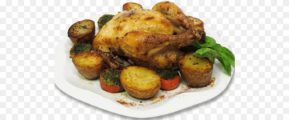 Organic Roasted Chicken Rotisserie Chicken, Food, Food Presentation, Meal, Roast Free Png Download