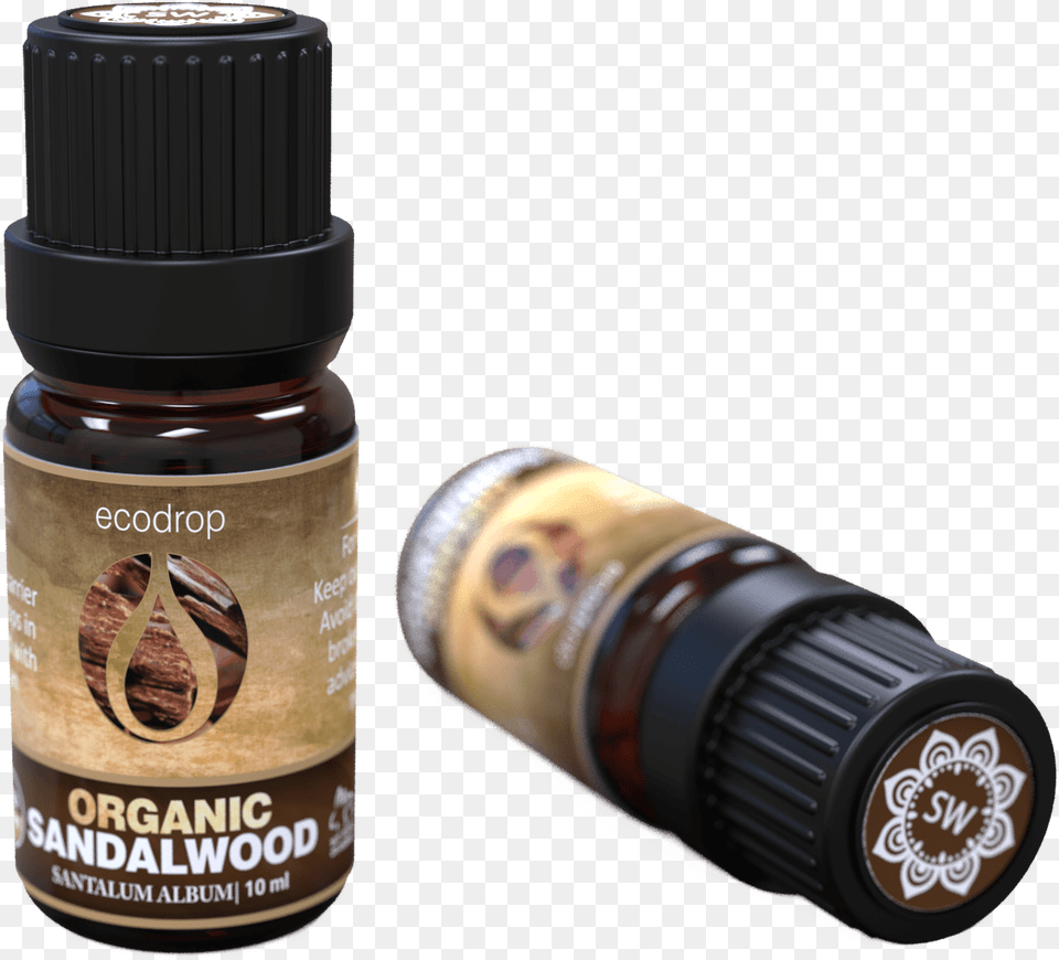 Organic Sandalwood Essential Oil, Bottle, Cosmetics, Perfume Free Png Download