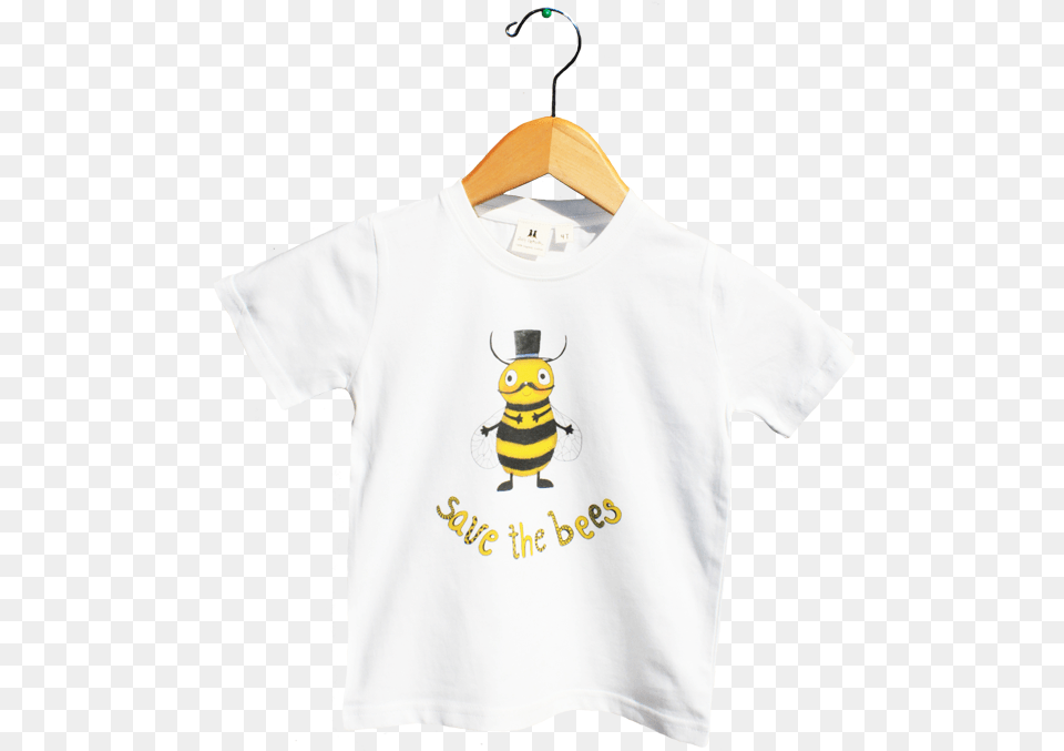 Organic Save The Bees T Shirt T Shirt, Animal, T-shirt, Invertebrate, Insect Free Transparent Png