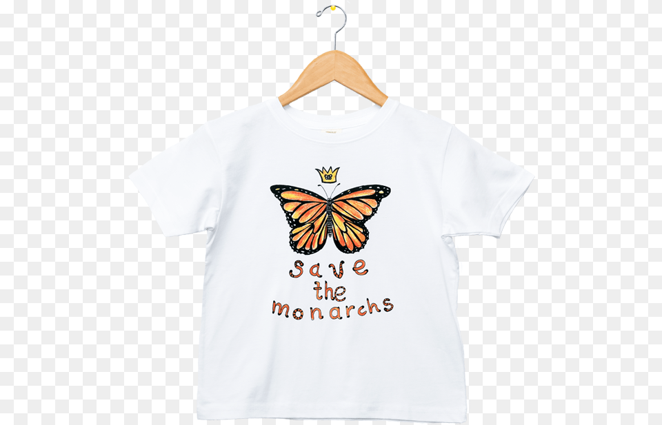 Organic Save The Monarchs T Shirt, Clothing, T-shirt, Animal, Butterfly Free Png Download
