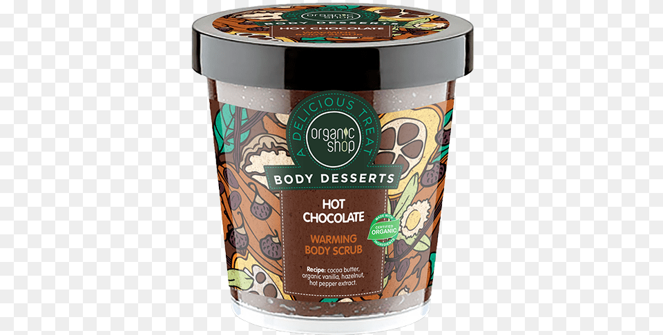 Organic Shop Body Desserts Hot Chocolate Warming Body Organic Shop Hot Chocolate, Dessert, Ice Cream, Cream, Cup Png Image