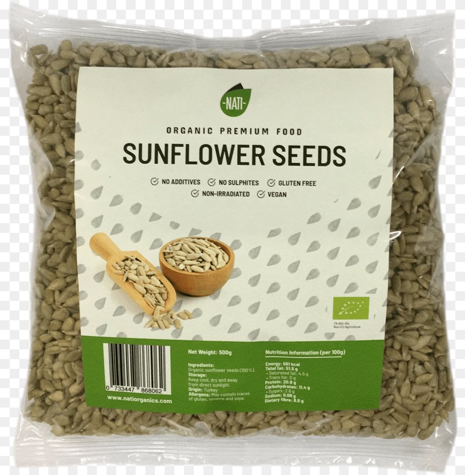 Organic Sunflower Seeds 500g U2014 Tembo Foods Seed, Business Card, Food, Paper, Text Free Png Download