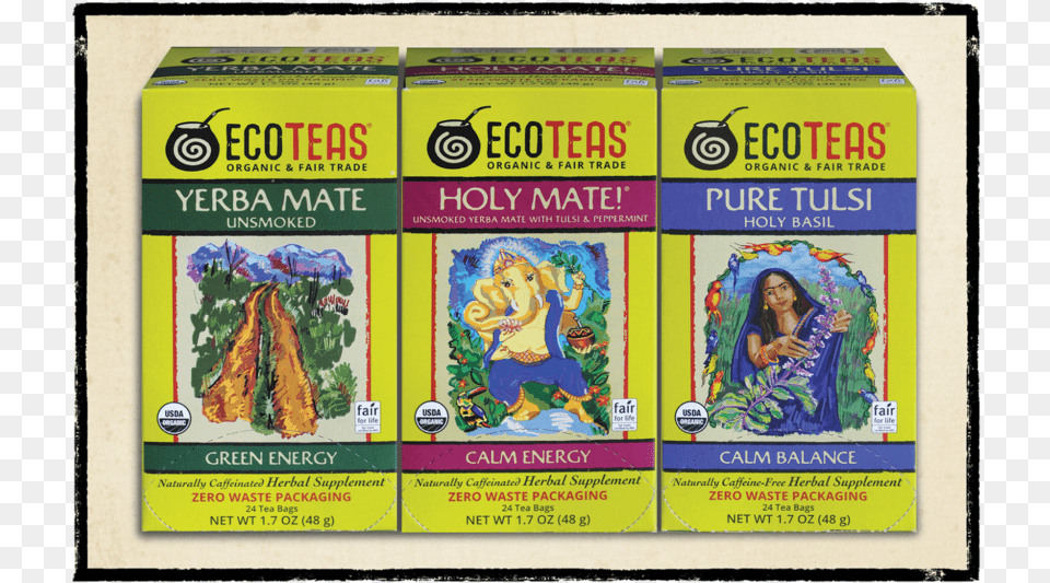 Organic Tea Bag Sampler Poster, Herbal, Advertisement, Plant, Herbs Free Png