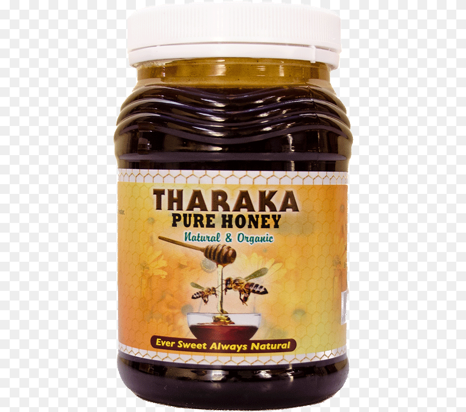 Organic Tharaka Honey Jar Tharaka Honey, Food, Animal, Bee, Honey Bee Free Png