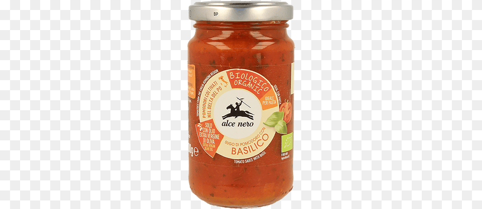 Organic Tomato And Basil Sauce Alce Nero Organic Porcini, Food, Ketchup, Relish, Pickle Free Transparent Png