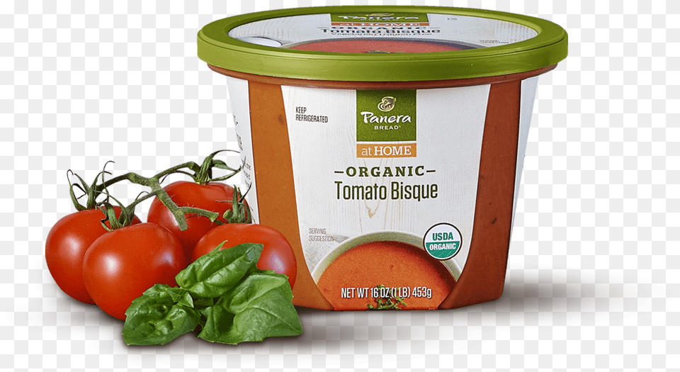 Organic Tomato Bisque Tomato Soup, Food, Plant, Produce, Vegetable Free Transparent Png
