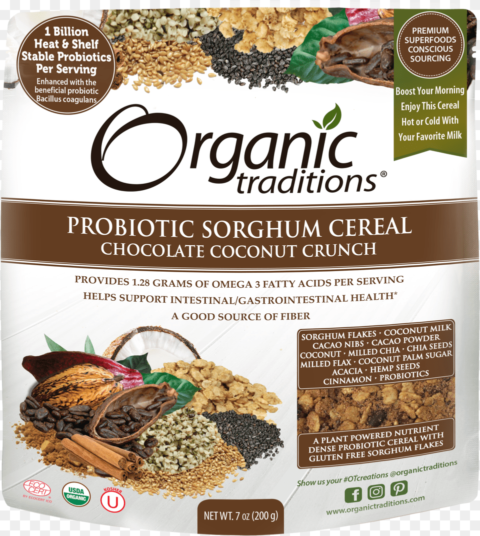 Organic Traditions Chocolate Latte, Advertisement, Poster, Herbal, Herbs Free Png Download