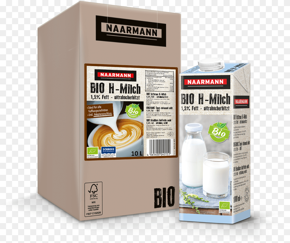 Organic Uht Milk 1 Buttermilk, Beverage, Box, Cardboard, Carton Png Image