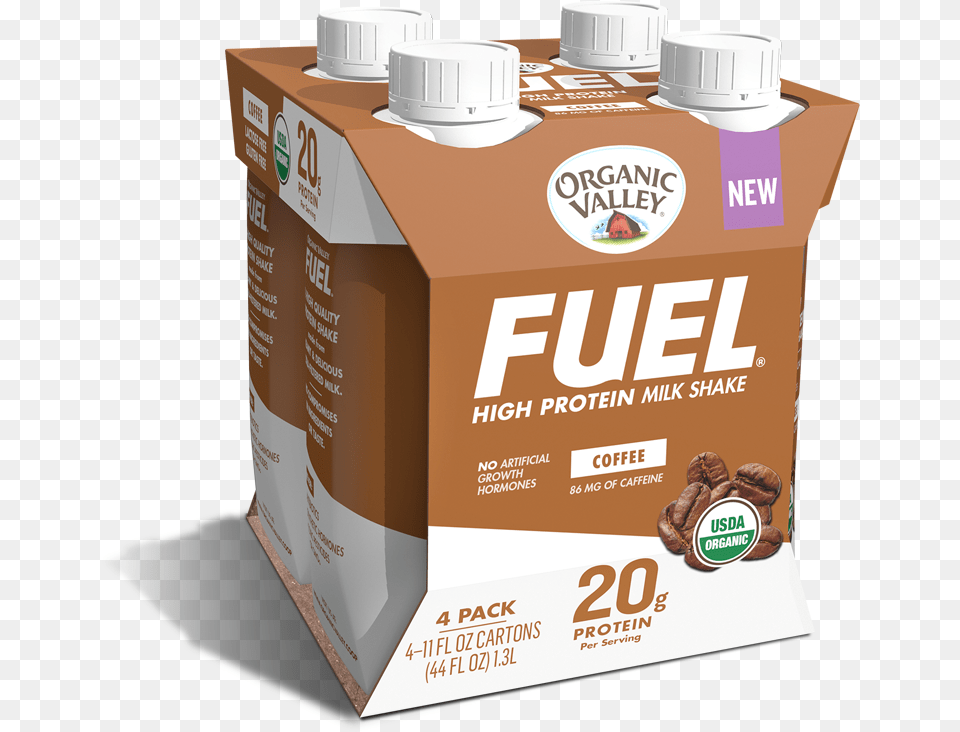 Organic Valley Vanilla Protein Shake, Box, Cardboard, Carton Png Image