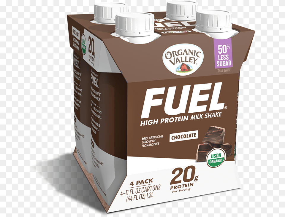 Organic Valley Vanilla Protein Shake, Box, Cardboard, Carton, Beverage Png