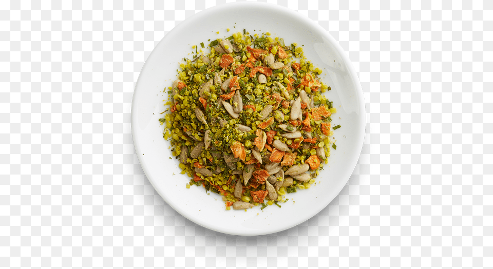 Organic Vegan Mayonnaise With Hemp And Carrots Ladies Finger Masala, Food, Food Presentation, Meal, Plate Free Png
