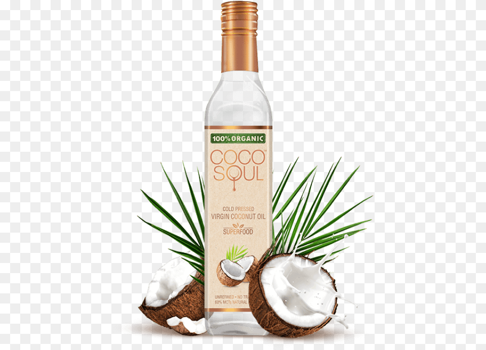 Organic Virgin Coconut Oil Cocosoul Packaging Design, Food, Fruit, Plant, Produce Free Png