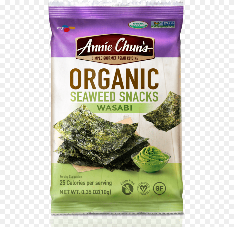 Organic Wasabi Seaweed Snacks Annie Chun39s Organic Seaweed Snacks Sea Salt 035 Oz, Animal, Turtle, Sea Life, Reptile Png Image