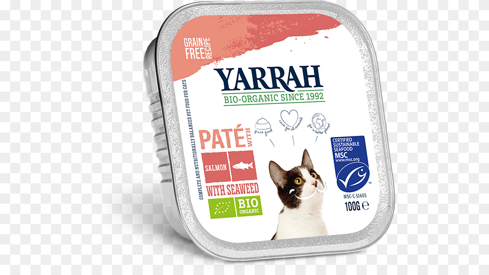 Organic Wet Food Pat With Salmon For Cats Dog Pate, Animal, Cat, Mammal, Pet Free Transparent Png