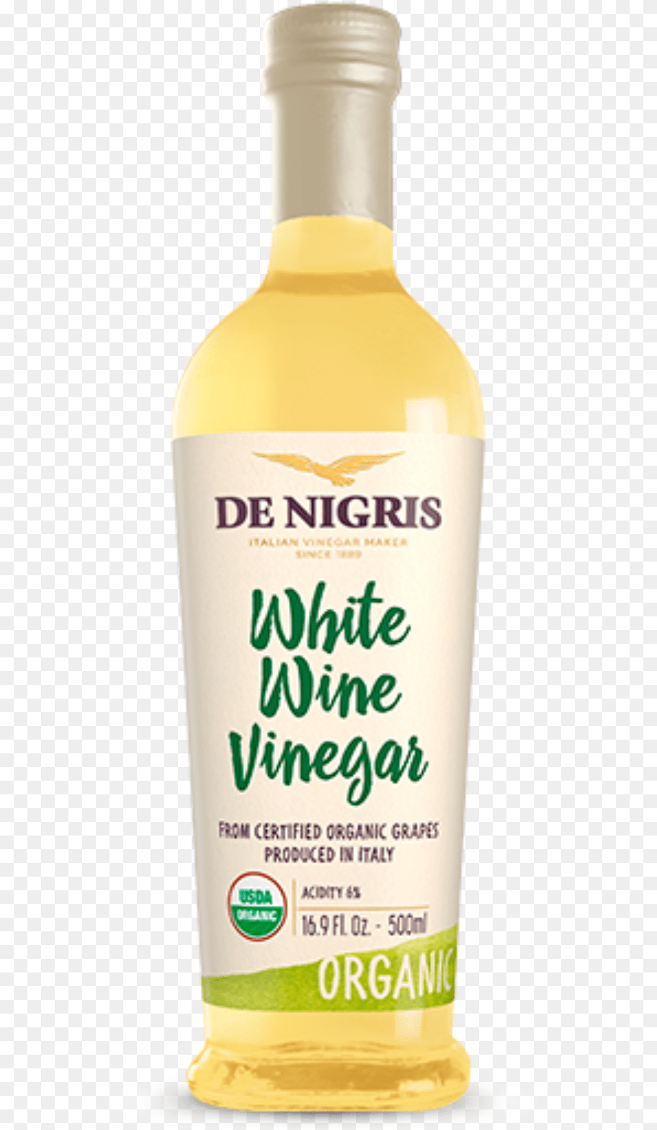 Organic White Wine Vinegar Glass Bottle, Food, Ketchup Free Transparent Png