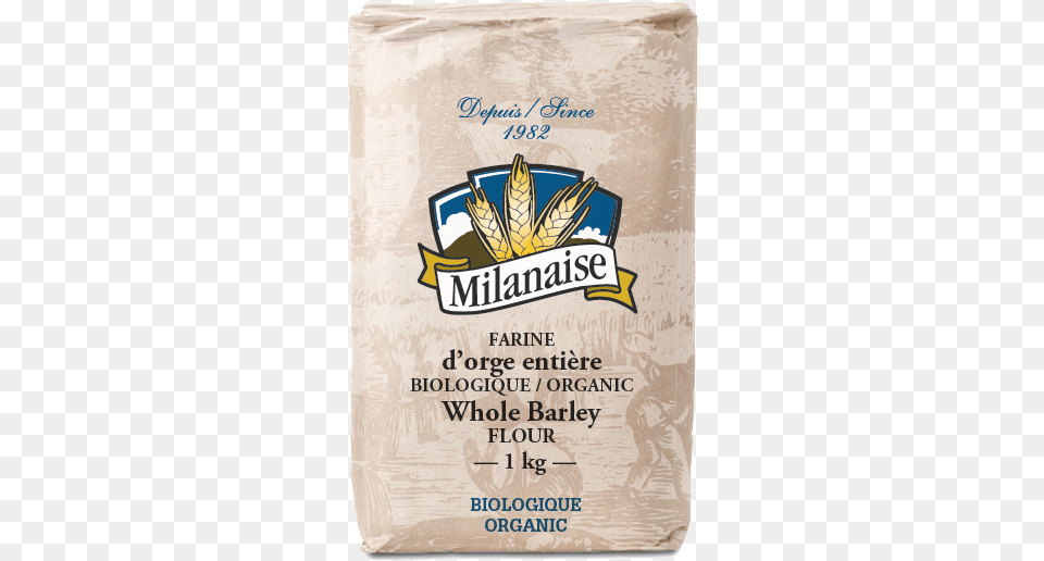Organic Whole Barley Flour Farine De Bl Intgrale, Powder, Food, Advertisement, Poster Png Image