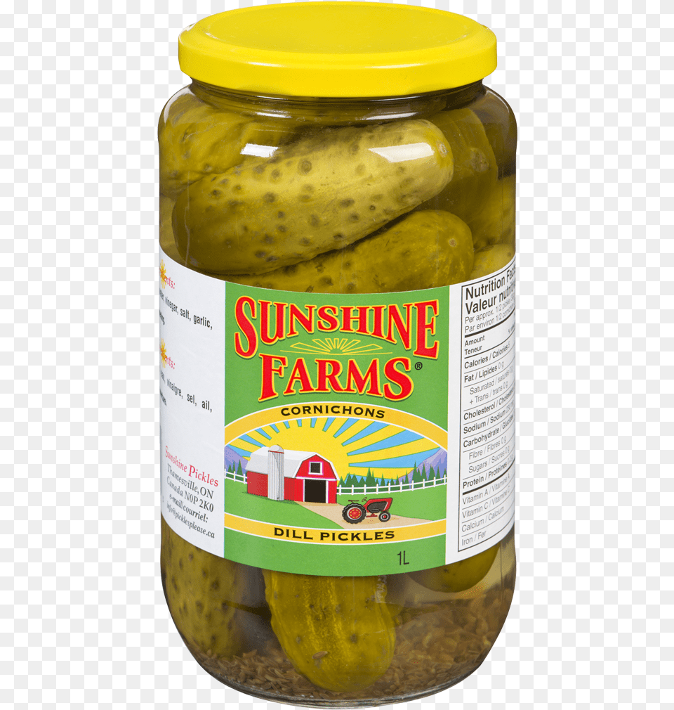 Organic Whole Dill Pickles By Sunshine Farms Spreewald Gherkins, Food, Pickle, Relish, Ketchup Free Png Download