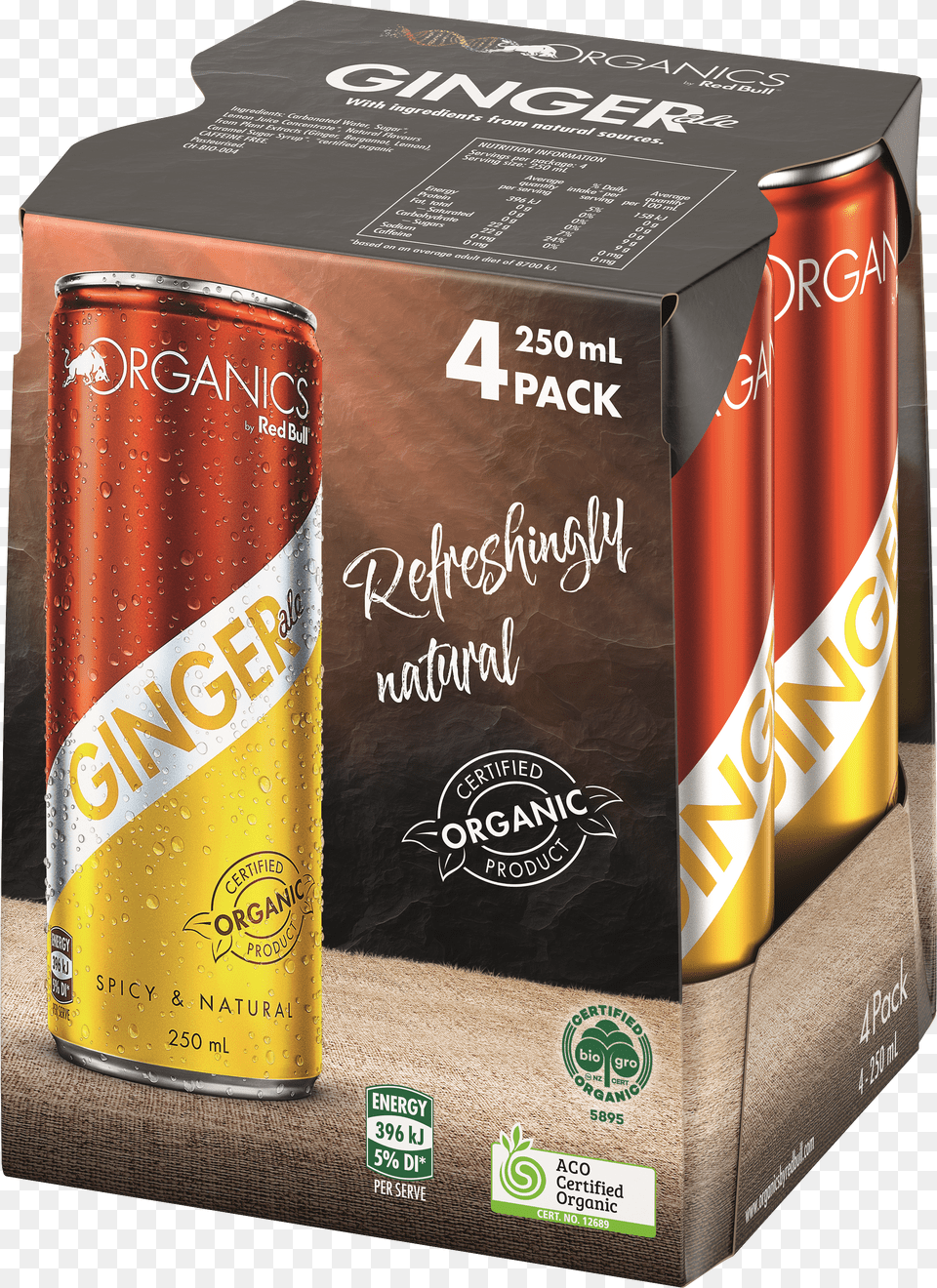 Organics By Red Bull 4 Pack Png Image