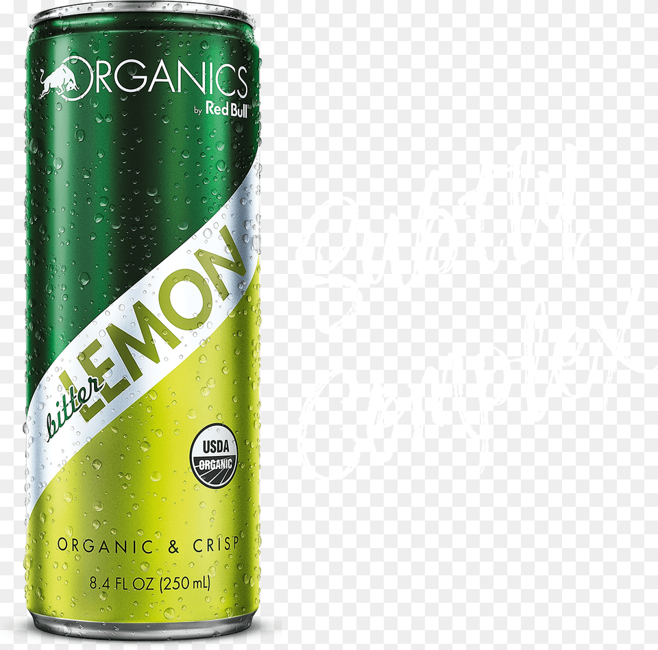 Organics By Red Bull Bitter Lemon Caffeinated Drink, Can, Tin Free Png Download