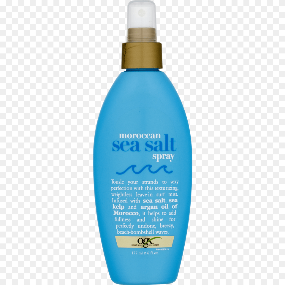 Organix Ogx Moroccan Sea Salt Spray, Bottle, Lotion, Cosmetics Free Png Download