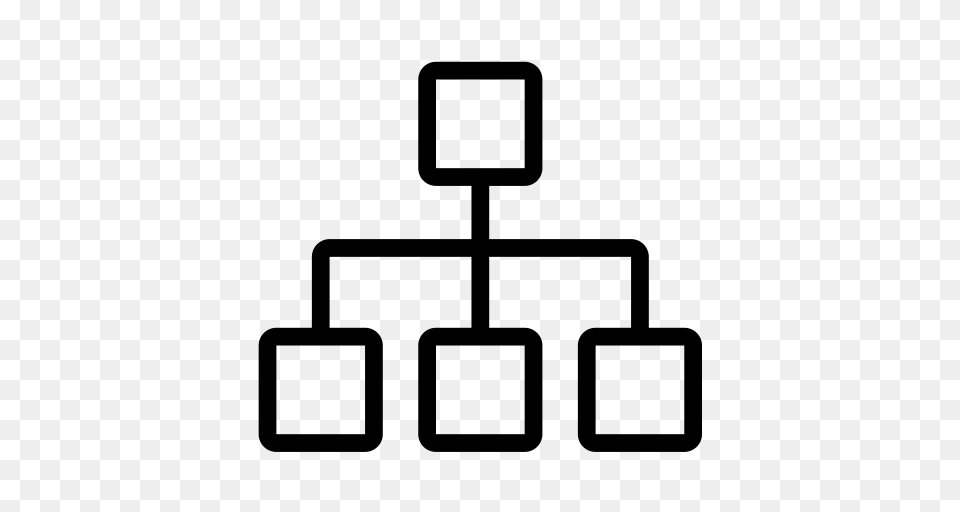 Organizational Structure Icon With And Vector Format For Gray Free Transparent Png