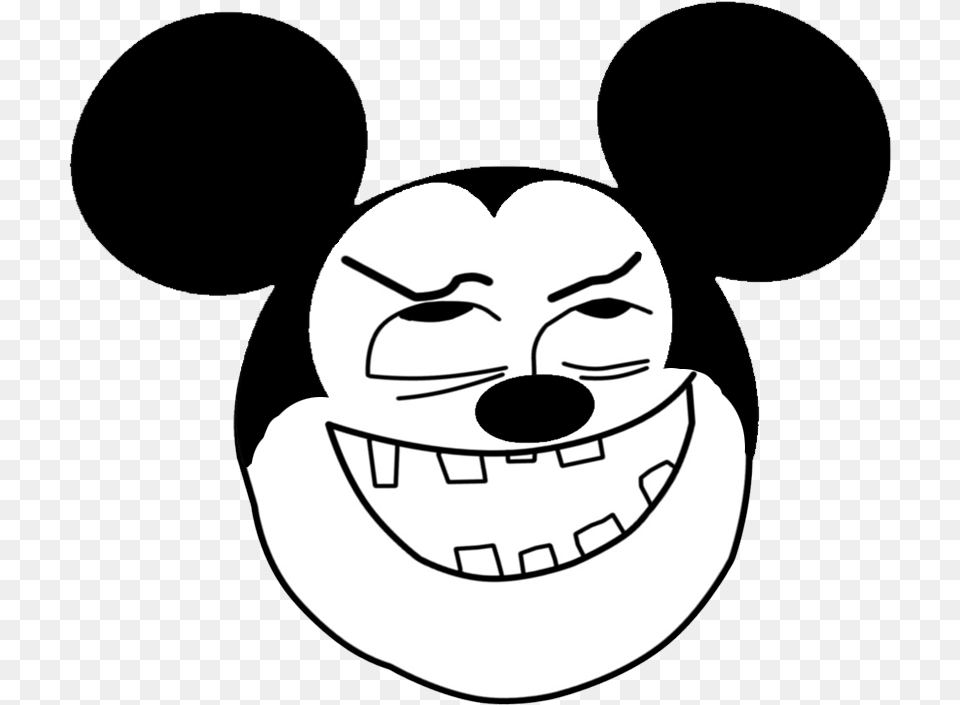 Orgasmo Mickey Mouse By Vigilantes15 Face Of Mickey Mouse, Stencil, Baby, Person, Head Free Transparent Png